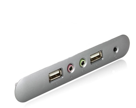 Front USB / Audio / Mic ports plate adapter